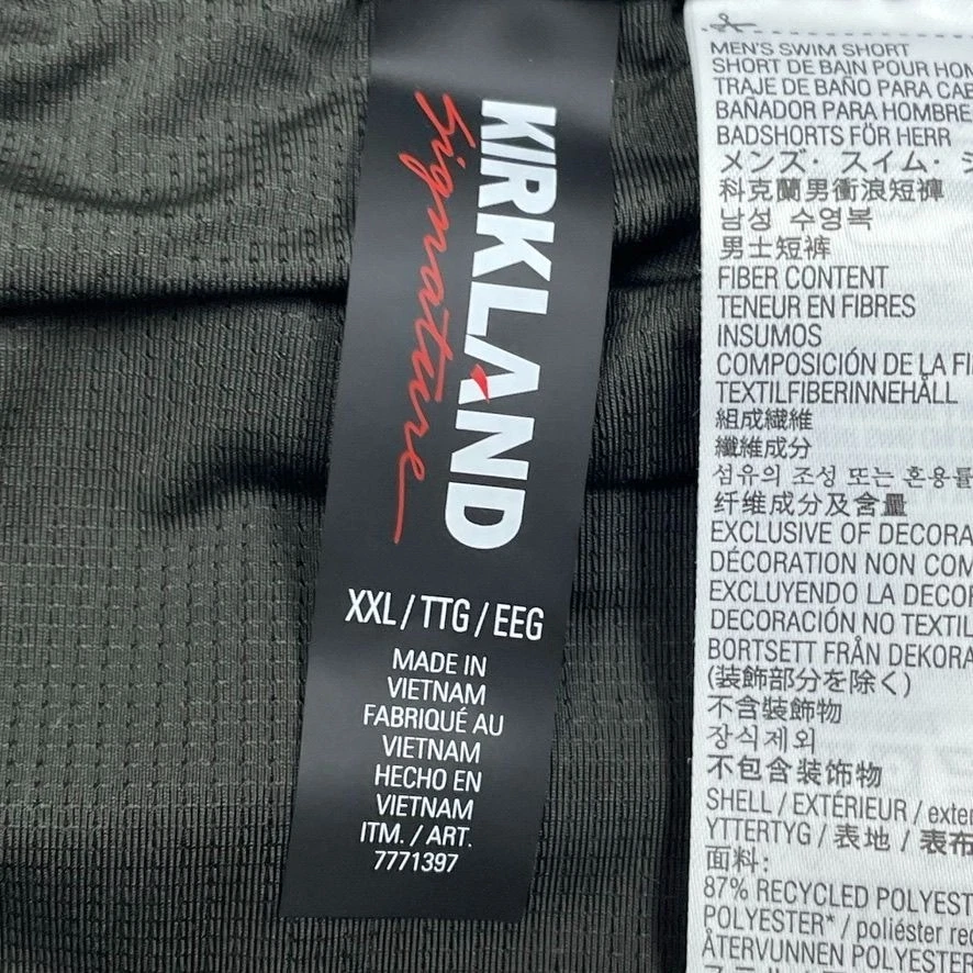 Мужские плавки Kirkland Signature с цветочным принтом зеленые размер XXL a0250 - Изображение 4 из 4