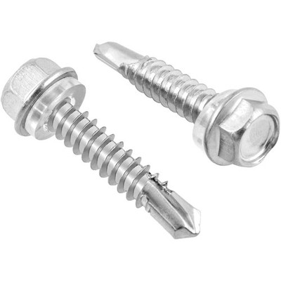 50 Stück Hochwertige 6.3 mm x 32 mm Selbstschneidende Schrauben aus Edelstahl