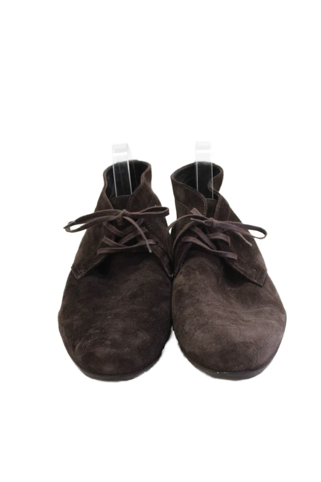 Zapatos informales Harrys of London para hombre de gamuza con cordones marrón talla 43 Foto 2 de 4