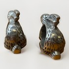 2 Pewter Rabbit Napkin Rings Made In India — photo 4