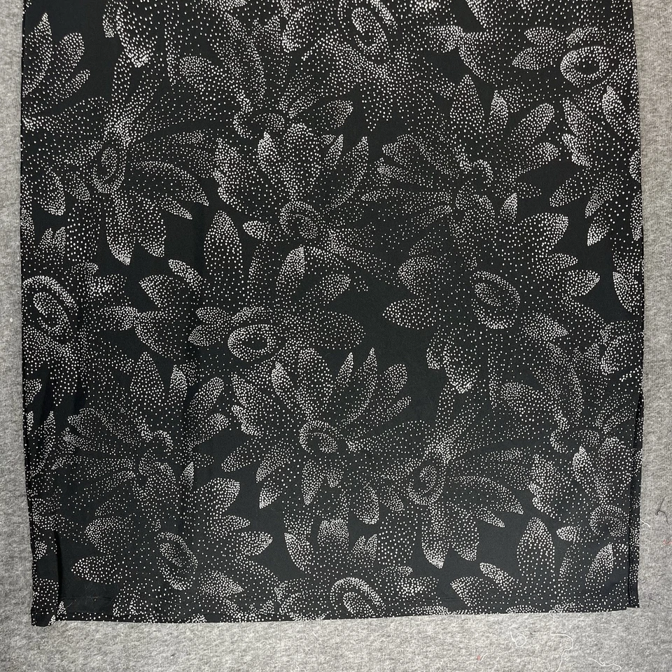 Liz Claiborne Plus Size Dress 3X Black White Floral Sleeveless Knee Length Y2K - Image 2 of 4