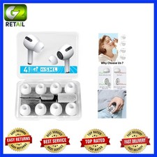 Noise Reduction Silicone Ear Tips for AirPods Pro - 4 Pairs in XS, S, M, L Sizes