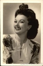 Actress Ginny Simms Kropp Original Vintage Real Photo Postcard RPPC