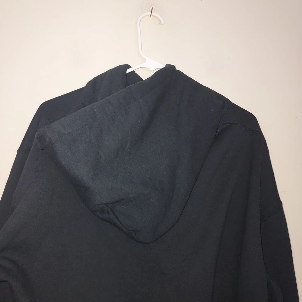 Sudadera con capucha grande del Salón de la Fama del Baloncesto para hombre suéter atlético negro Foto 4 de 4