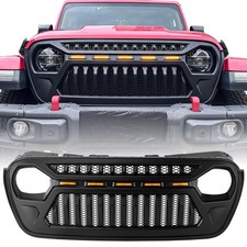 Front Grill Inserts Angry Birds Grille With Lights For 18-26 Jeep Wrangler Jl Front Grill Inserts Angry Birds Grille With Lights For 18-26 Jeep Wrangler Jl