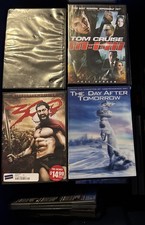Lot Of 10 Empty DVD Cases - Mostly Black - Random Lot - Read Description