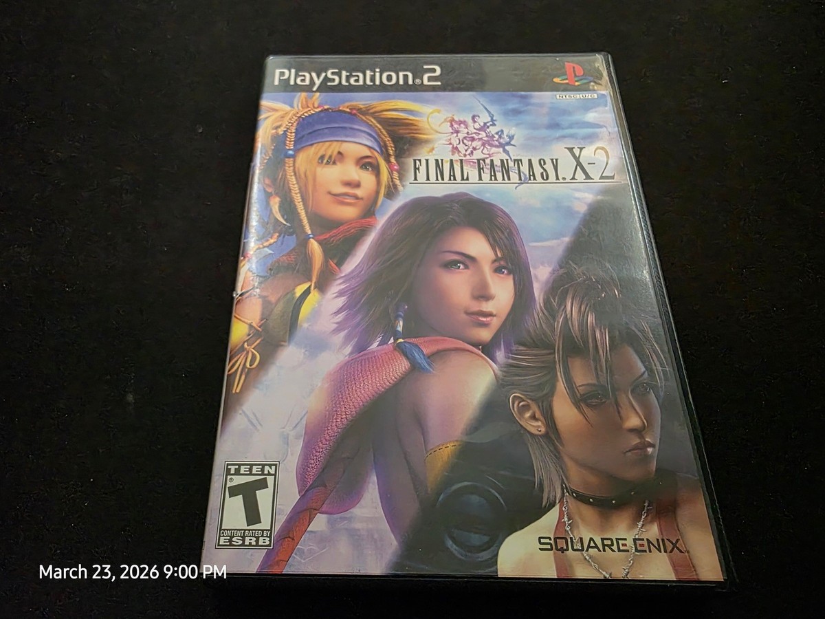 Final Fantasy X-2 X2 Black Label Sony Playstation 2 PS2 MINT