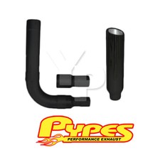 Dodge 6.7l 2500 3500 Diesel 8 Stainless Pypes Black Slant Stack Exhaust Kit Dodge 6.7l 2500 3500 Diesel 8 Stainless Pypes Black Slant Stack Exhaust Kit