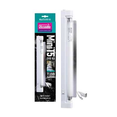 Arcadia T5 ShadeDweller Mini 7% UV-B Kit 8W Lampe Terrarium Frösche Schildkröten