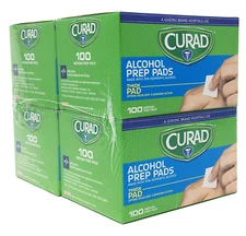 Alcohol Prep Pads, 4 Boxes Pack, Thick Alcohol Swabs Alcohol Wipes