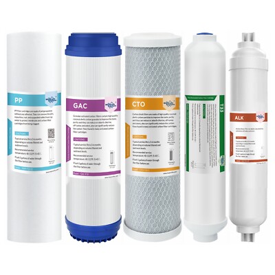 3/4/5/6 Stage 36 GPD RO Membrane Reverse Osmosis System Water Filter Replacement