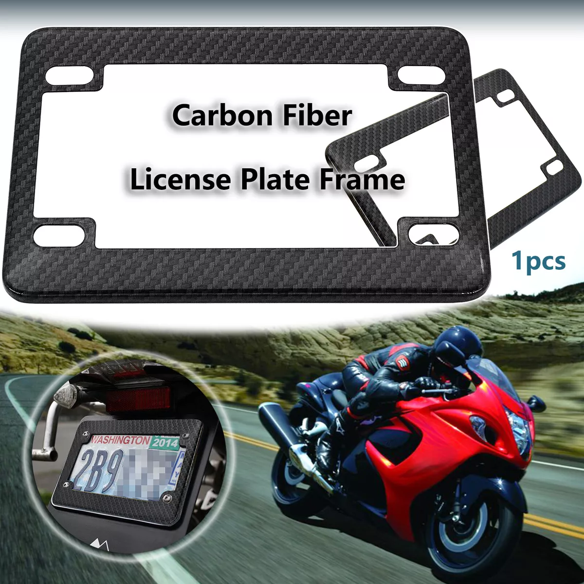 Motorcycle license cheap plate frame