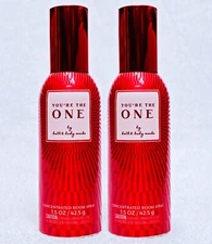 2 Bath & Body Works YOU'RE THE ONE Room Spray Perfume Mini 1.5 oz