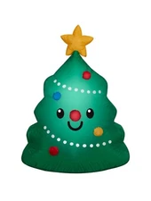 Holiday Living 3.5’ Smiling Christmas Tree Airblown Inflatable Lighted LED NEW