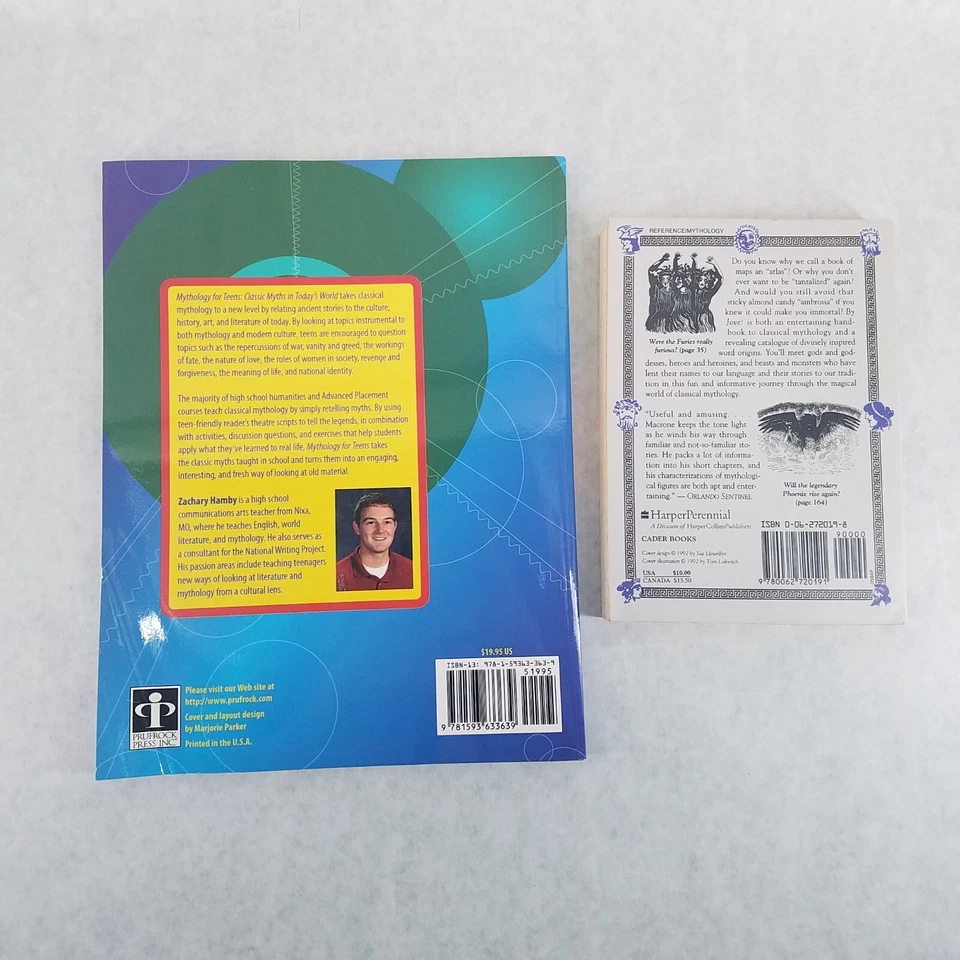 Lot of 2 Greek Mythology Softcovers - By Jove & Mythology for Teens - Homeschool - Image 2 of 4