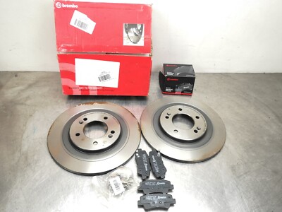 2012-2019 HYUNDAI i40 1.6 1.7 CRDi 2x REAR BRAKE DISCS AND PADS PAIR BREMBO