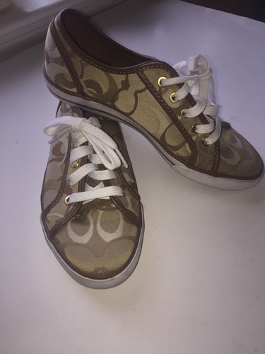 coach sneakers tan