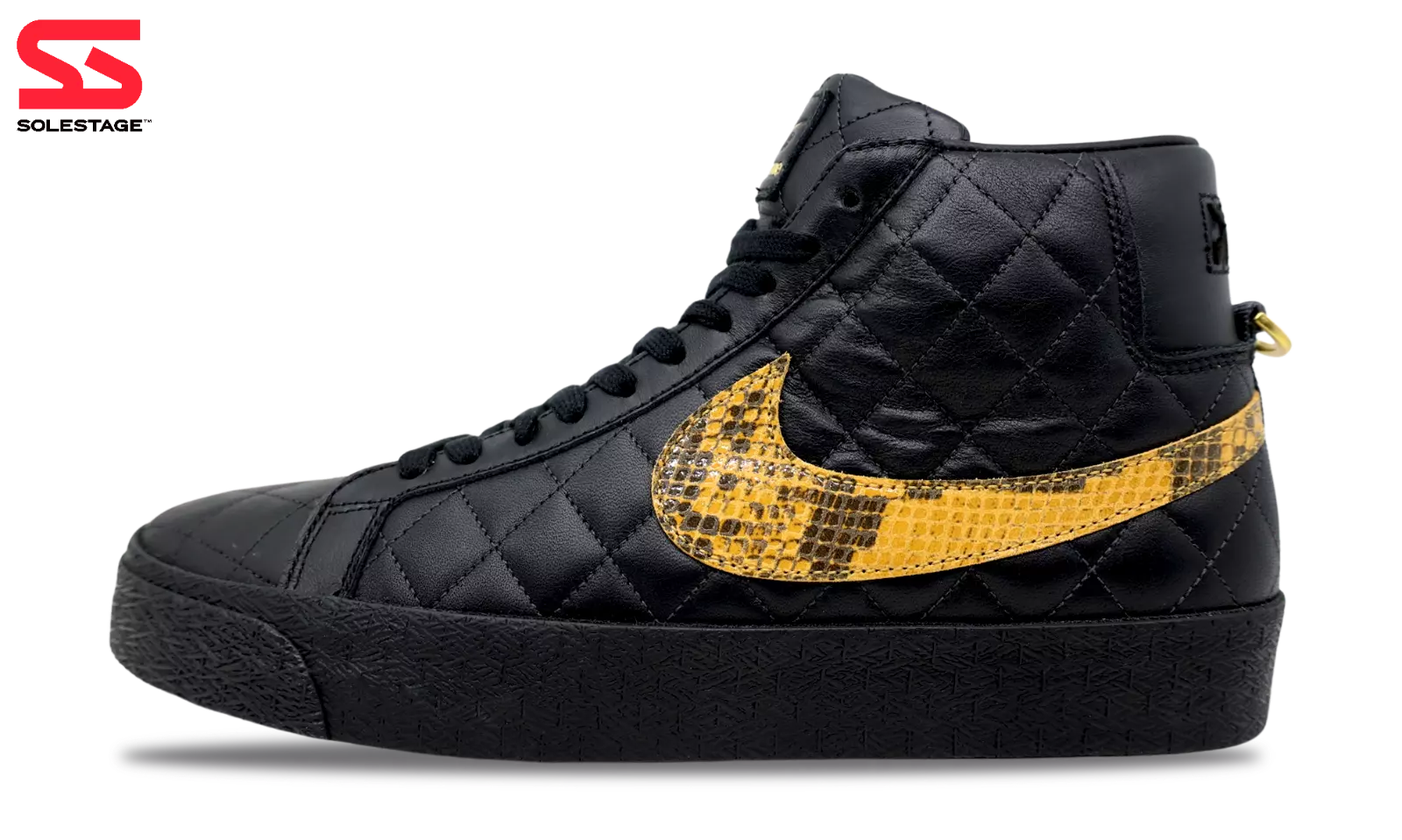 Nike SB Zoom Blazer Mid QS x Supreme peau de serpent noire (DV5078 001) homme taille 6 13