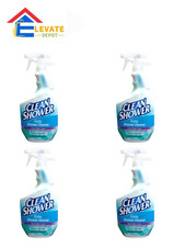 Lot of 4 Scrub Free Clean Shower Daily Shower Cleaner Spray 32oz