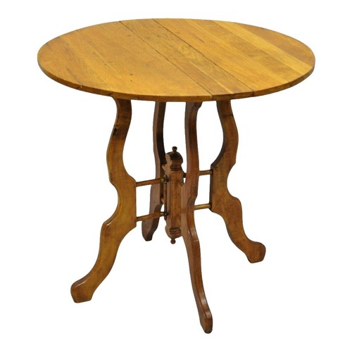 Vintage 1970s Parsons Table Orange & Yellow Plastic Style MCM