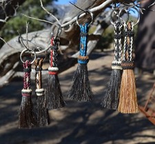Beautiful 100% Horse Hair Key Ring Chain Short Various Colors *** Great Gift ***
