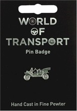 Vintage Car Silver Pewter Lapel Pin Badge