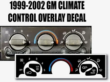 99-02 CHEVY GM GMC C5 Corvette Sierra Silverado Tahoe Climate Control Decals