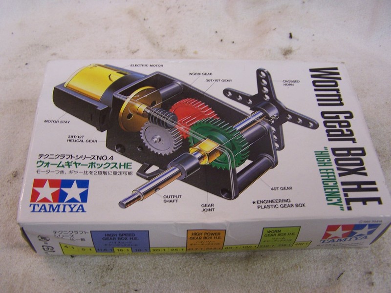TAMIYA Worm Gear Box Kit H.E. High Efficiency #72004  Open Box BAGS STILL SEALED