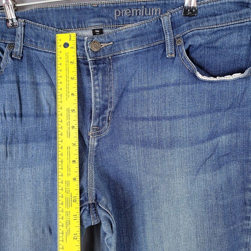 Gap Women's Denim Pants Skinny Bootcut Mid Rise Blue Size 16/33R - Picture 3 of 12