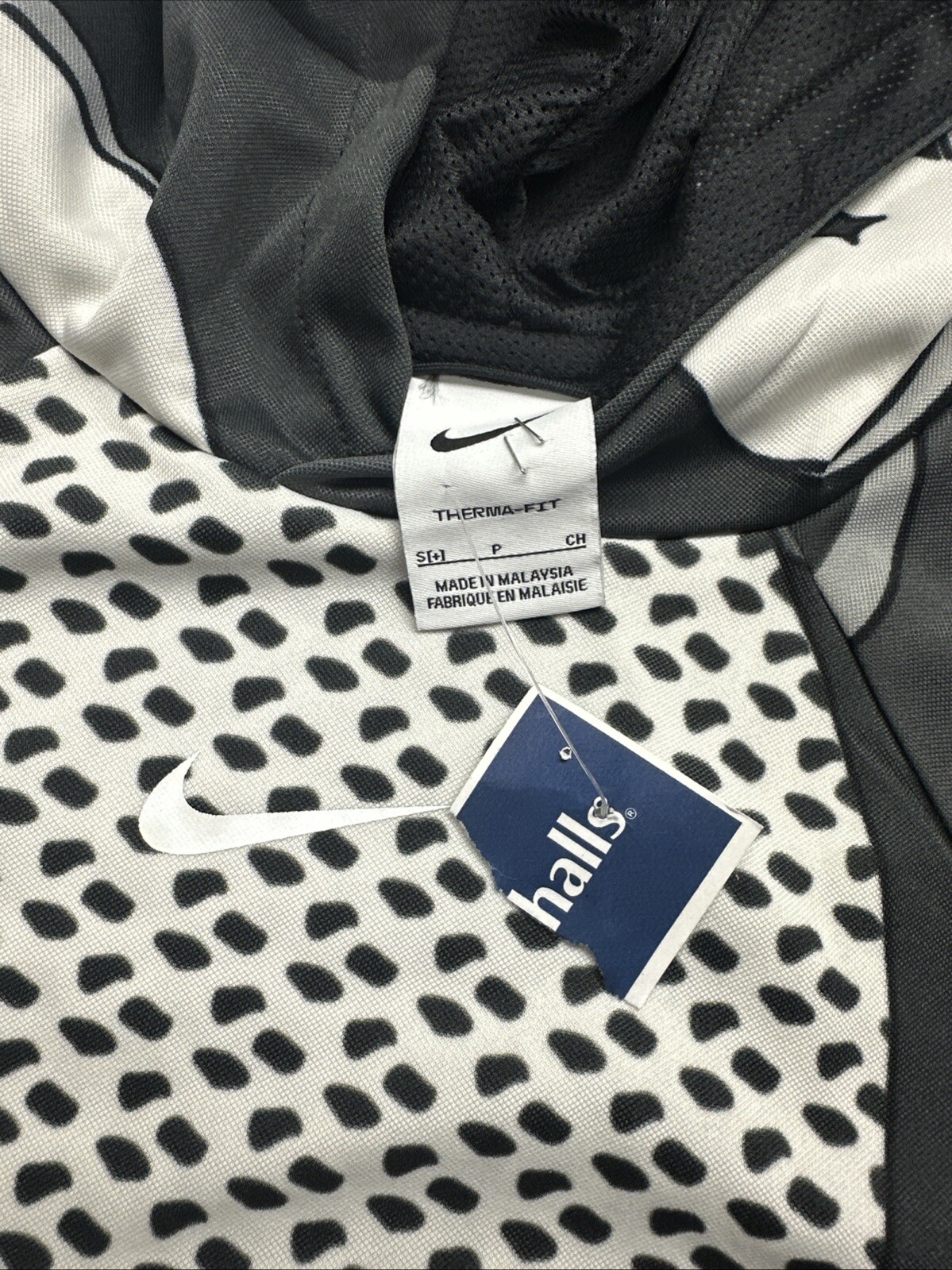 RARE DESIGN New Nike Boys Small Therma-FIT Printed Training Black/White NWT image 5