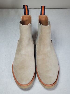 New Republic by Mark McNairy Men’s Suede Booties Harness Closures w/Gold New Republic | Shoes | Tan Suade Chelsea Boots New Republic  main image 4
