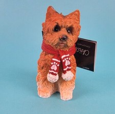 Christmas Shoppe Yorkshire Terrier Puppy Christmas Ornament Dog Ceramic Yorkie