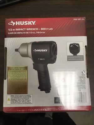 Husky 1/2'' Impact Wrench  90 PSI Max 800 Ft.- Lbs. Model H4480 in A Box, New