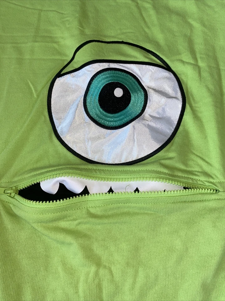 Camisa Pijama Disney Pixar Monstruos Talla S/M Cremallera Boca Mujer Junior Nueva con Etiquetas Foto 2 de 4