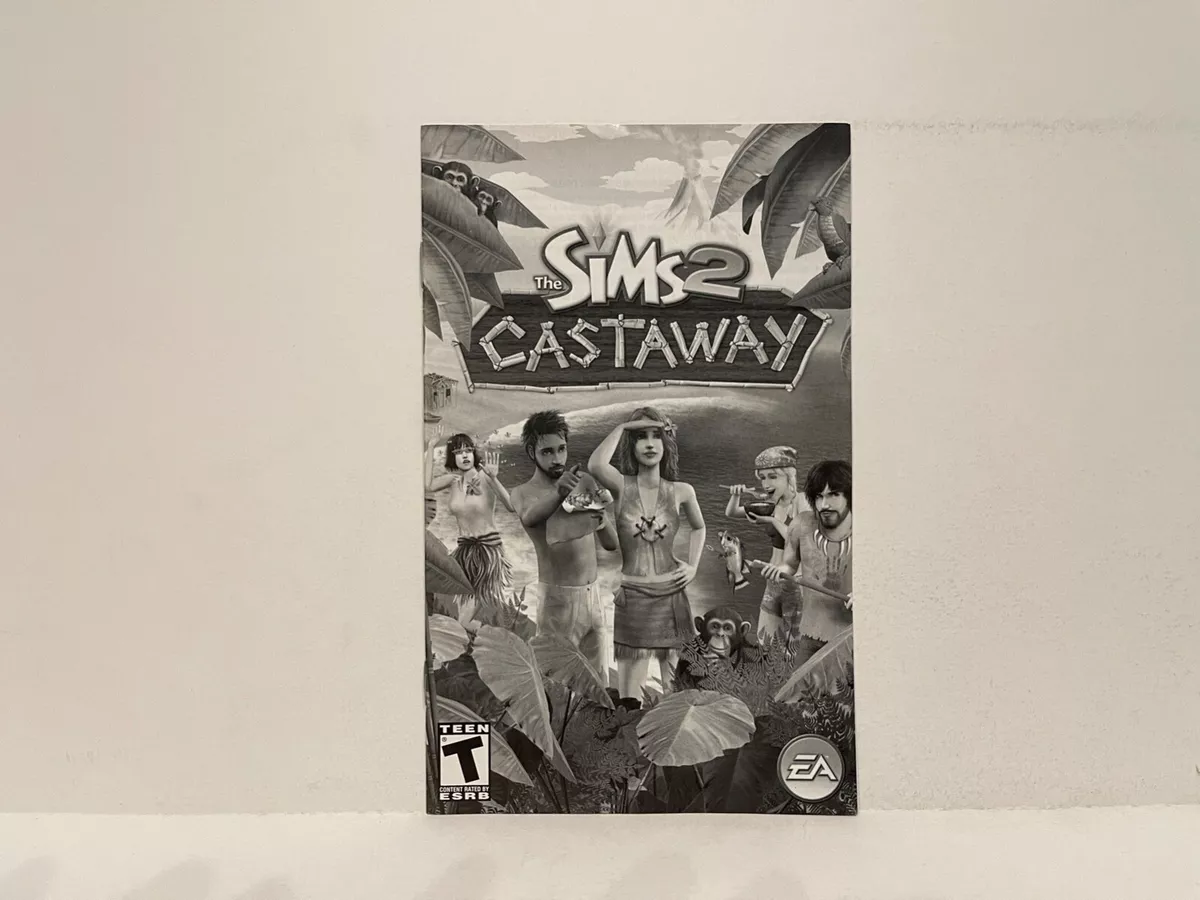 Sims 2 Castaway PS2 Sony PlayStation 2 Instruction Manual Only