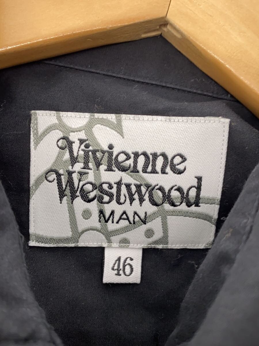 d*7様 Vivienne Westwood MAN シャツ　サイズ46 Vivienne Westwood MAN 7-minute sleeve shirt/46/cotton/BLK