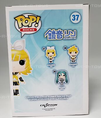 Funko Pop Rocks Kagamine Rin Vinyl Figure #37 Crypton Future