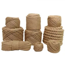 Thick 4 Strands Twisted Manila Rope Natural Hemp Twine for Wrapping DIY Craft