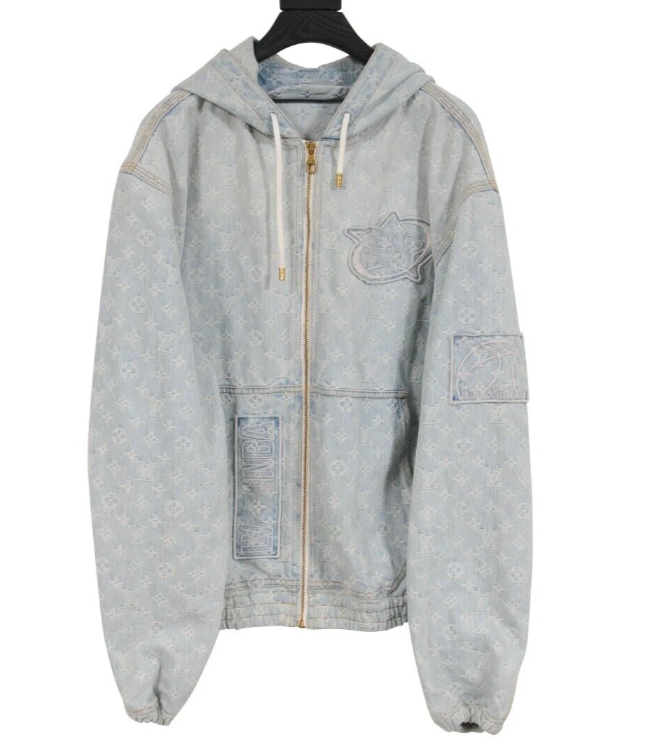 Louis Vuitton NBA Monogram Denim Zip Up Jacket