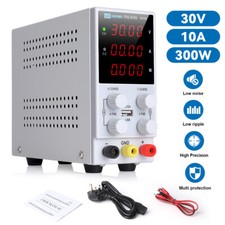 30V 10A ADJUSTABLE POWER SUPPLY DIGITAL LED FINE COARSE VARIABLE PRECISION LAB