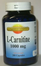  L-Carnitine High Potency 1000mg  200 capsules Fat Burn 3+ Month Supply