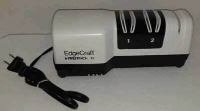 Edgecraft Hybrid  Electric Knife Sharpener Hybrid- Model 25 White Black Tested