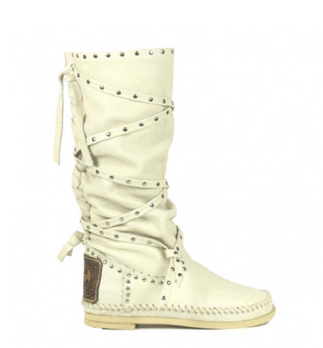 Authentic Ivory Hector Riccione Lacci Boots - Size 39 | eBay