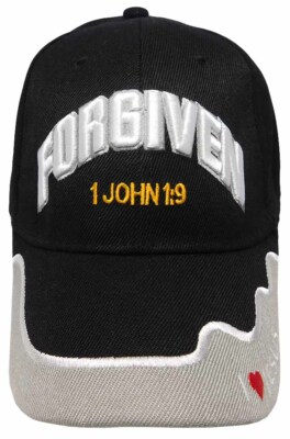 FORGIVEN 1John 1:9 CHRISTIAN HAT BASEBALL CAP EMBROIDERED SEWN