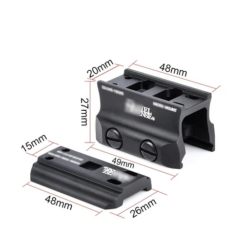 战术放大镜红点光学扩音器底座 DD 金属数控安装 20 毫米导轨 - 第 5 张/共 13 张