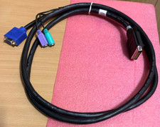 IBM 00N6954 FRU 00N7004 KVM Monitor Cable 2M Black DVI-D To VGA 15 Pin & P/S2