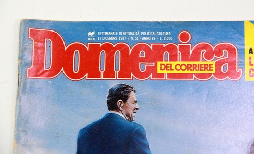 Domingo Del Corriere N. 51 Diciembre 1987 REAGAN Y GORBACHOV Periódico Raro - Imagen 7 de 24