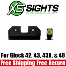XS R3D Night Front & Rear Sights for Glock 42, 43, 43X, & 48 Yellow