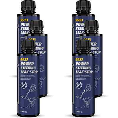 6x300ml MANNOL 9923 Power Steering Leak Stop Oiladditiv Lenkungssystem Additiv
