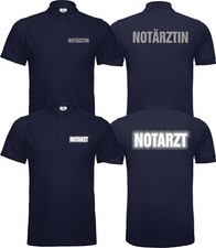 Polo Poloshirt für Notarzt Notärztin Berufskleidung Karneval Funshirt